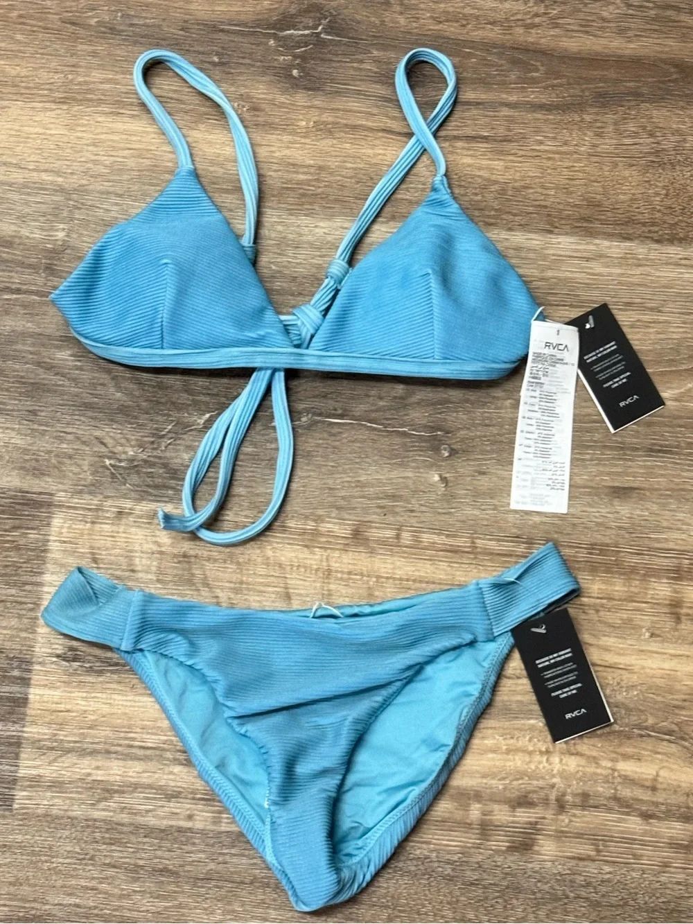NEW RVCA Blue Two Piece Bikini Women’s Small/Medium